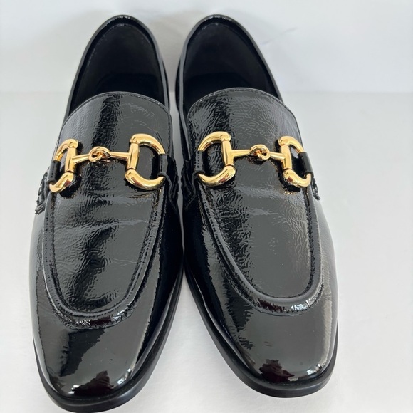 Jeffrey Campbell Addie Bit Black Patent Leather Loafer 9 - Picture 5 of 12